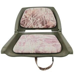Attwood Boat Seat Hunting Low Back Comfort Folding Fishing Boat Seat